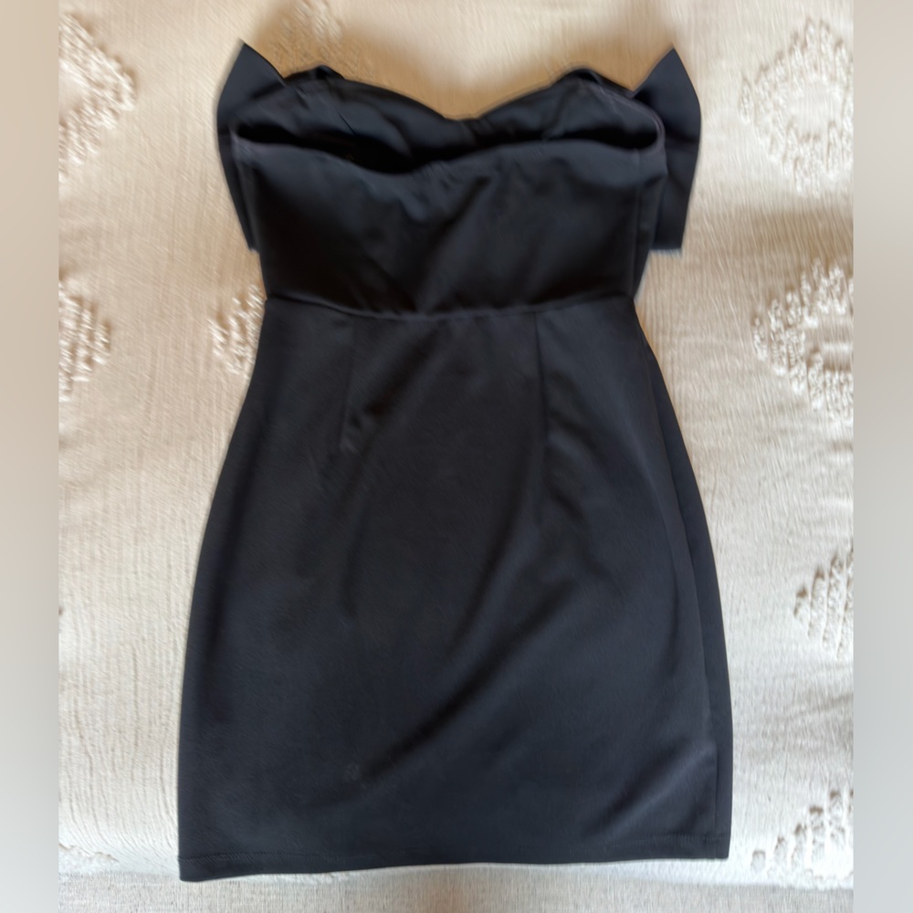 Black Bow Mini Dress - Picture 2 of 2